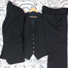 PALZILERI CERIMONIA COMPLETO SET 3 PEZZI TG 54 GIACCA PANTALONI GILET ITALY WOOL