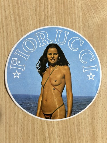 Adesivo vintage fiorucci - adesivo,