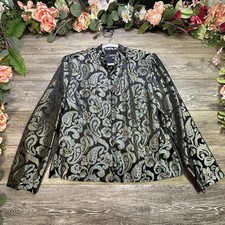 Blazer paisley raso jacquard