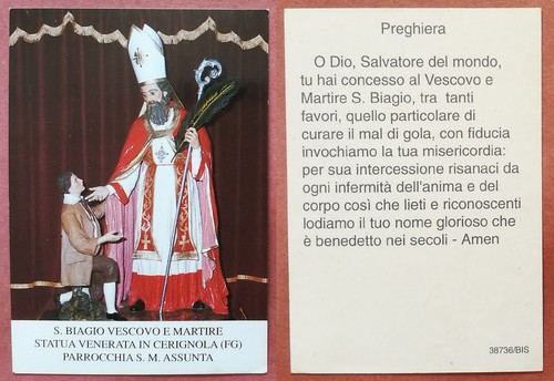 Santino holy card - holy, san