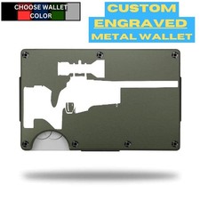 Portafoglio personalizzato SAKO TRG-42 inciso a laser - scegli un colore di portafoglio