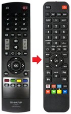 Telecomando adatto per - , sharp