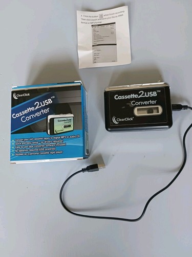 Clear click cassette usb - clear,