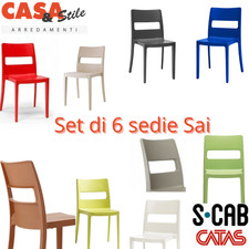 Set 6 Sedie Sai Scab Design