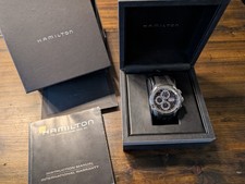 Cronografo Hamilton, modello Lord, Valjoux 7750 vetro zaffiro, diametro 46 mm