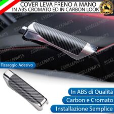 COVER LEVA FRENO A MANO IN ABS CARBON E CROMATO IMPUGNATURA ERGONOMICA