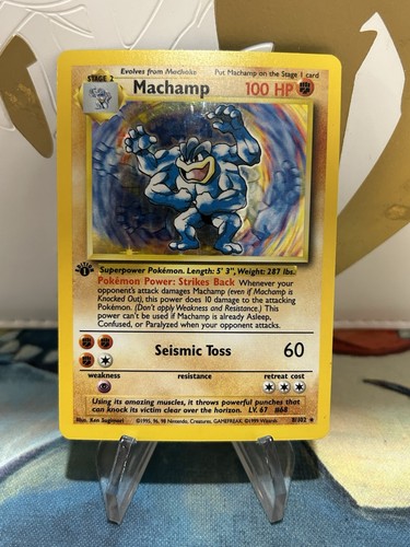 Machamp 102 pokemon base set - 8/102,