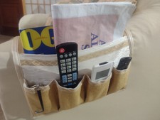 Porta telecomando riviste giornali occhiali oggetti per divano poltrona