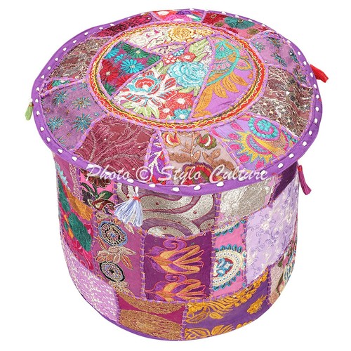 Pouf copri poggiapiedi - , indiano
