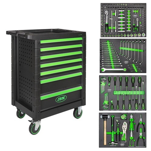 Carrello con cassetti - cassetti, verde