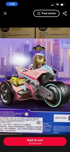 Motocicletta spin master paw - master,