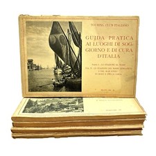 lotto 5 GUIDE TOURING CLUB ITALIANO 1933 1934 1935 1936 1937