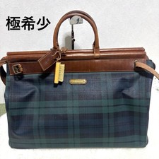 Polo Ralph Lauren vintage black watch Leather Boston Bag Doctor's bag PVC leathe