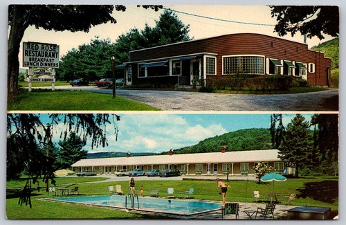 Cartolina red rose motel - cartolina,