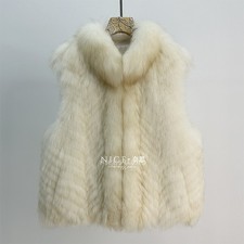 Gilet donna 100% pelliccia di