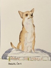 Chihuahua Original Watercolor