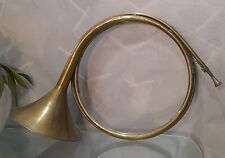 Antico Corno Da Caccia Inglese In Ottone Primi'900