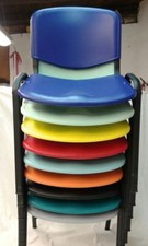 Sedia da Ufficio Fissa PVC PLASTICA da Conferenza Sala Attesa Convegni Riunioni