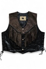 Gilet western biker uomo/donna