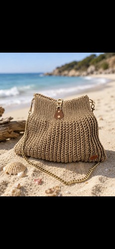 Borsa fatta mano uncinetto - borsa, a