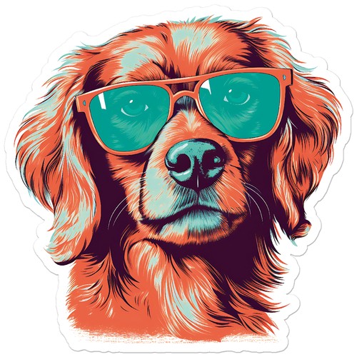 Setter irlandese cane cucciolo