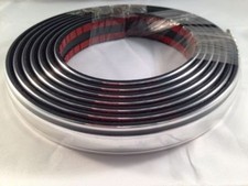 PROFILO CROMATO FASCIA CROMATA ADESIVA TUNING  AUTO MOTO SCOOTER 3 METRI X 25 MM