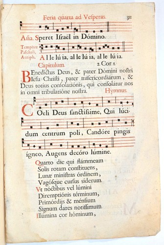 Stampa antica antifonario - antica,