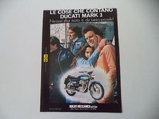advertising Pubblicità 1974 MOTO DUCATI MARK 3