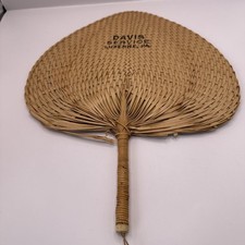 Vintage Rattan Wicker Hand Fan