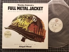 FULL METAL JACKET Soundtrack LP 1987 GERMAN PRESS VG+ w/ HYPE Import KUBRICK