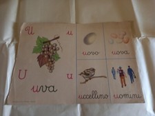 Cartoncino Vintage Alfabetiere