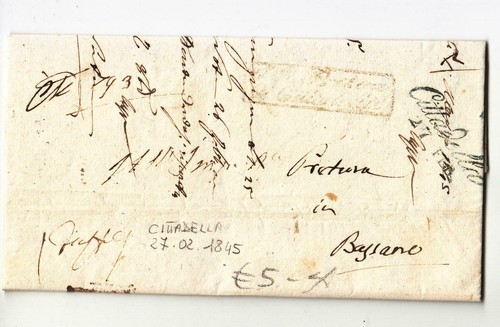1845 veneto lettera - 1845,