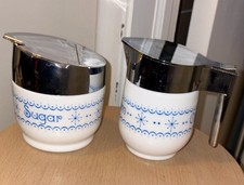 Zuccheriera e crema in vetro