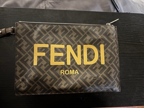 Fendi flat pouch - fendi, ff
