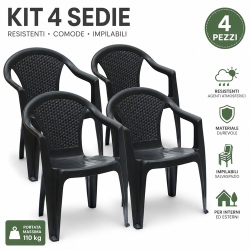 Kit sedia rattan - kora, +