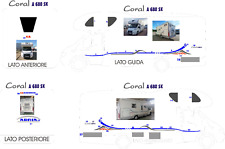 Adesivi per camper Adria A 680 SK in set completo come in foto