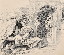 Scena in Oriente 1892, disegno