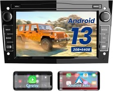 Autoradio CarPlay Android Auto 2GB+64GB Schermo 7” GPS Opel Meriva Corsa Zafira