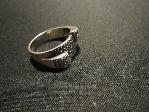 Art deco bague argent - art,