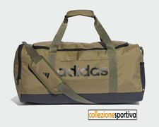 BORSA PALESTRA ADIDAS ESSENTIALS LINEAR DUFFEL M - IN6119 col. verde oliva/nero