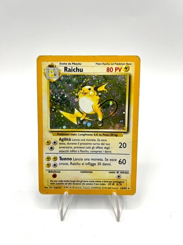 Carta pokémon raichu - carta,
