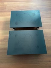 Coppia di mensole in legno di colore nero