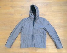 GIACCA TRAPUNTATA 100% AUTENTICA MARLBORO CLASSICS GRIGIO METALLIZZATO CAPPUCCIO STACCABILE TAGLIA XL