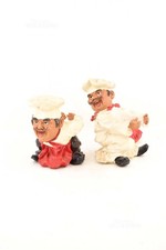 Coppia Di Cuochi In Pasta Porta Barattoli