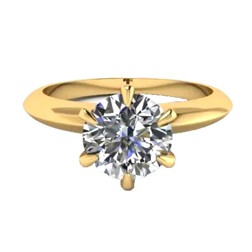 Anello solitario oro - anello, in