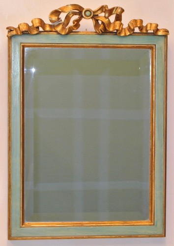 Specchio con cornice legno - con,