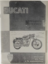 uso manutenzione ducati 125 175 200 elite sport ts anastatica moto epoca ricambi