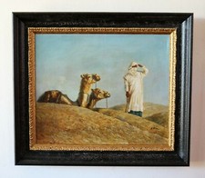 Dipinto in stile orientalista "I Dromedari" 