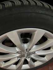 Cerchi E Gomme R17 Audi Compreso Gomme 225/55 Continental Invernali Al 80%