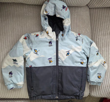 The North Face Snowquest isolato DryVent bambino blu/grigio stampa sci 3T